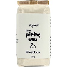 Ketbox Organik Katkısız Doğal Tam Pirinç Unu +6 Ay 250GR