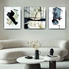 Kolaj Çizim Cam Tablo ve Cam Saat