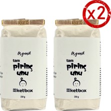 Ketbox Organik Tam Pirinç Unu +6 Ay 500 gr (250 gr  x 2 Paket)