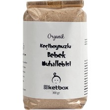 Ketbox Organik Keçiboynuzlu Bebek Muhallebisi Karışımı 300 gr Ek Gıda +8 Ay