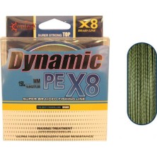 Captain Dynamic Soft Pe 8 Örgü Spin Ip Misina 150MT Yeşil 0,06MM