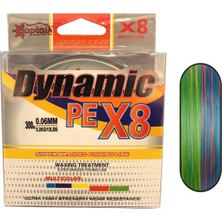 Captain Dynamic Pe 8 Örgü Ipi Misina 300MT Multi Color 0,12MM