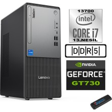 Lenovo Thinkcentre Neo 50T Gen5 Intel Core I7 13700 96GB Ddr5 512GB SSD Windows 11 Pro Nvidia GT730 73012UB000LTRW27+ZETTA Flash Bellek