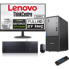 Lenovo Thinkcentre Neo 50T Gen5 Intel Core I7 13700 32GB Ddr5 2tb SSD 27 Inç Monitör Windows 11 Pro Nvidia GT1030 10302712UB000LTRW14+ZETTA Flash Bellek