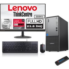 Lenovo Thinkcentre Neo 50T Gen5 Intel Core I7 13700 24GB Ddr5 4tb SSD 23.8 Inç Monitör Windows 11 Pro Radeon RX550 5502412UB000LTRW10+ZETTA Flash Bellek