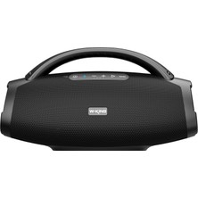 W-Kıng X20 Bluetooth Hoparlör 300W Boombox 24S Dinleme Ipx7 Kablosuz Stereo Tws Ses Bombası Siyah