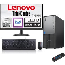 Lenovo Thinkcentre Neo 50T Gen5 Intel Core I7 13700 96GB Ddr5 256GB SSD 23.8 Inç Monitör Freedos Intel UHD 770 2412UB000LTRF26+ZETTA Flash Bellek