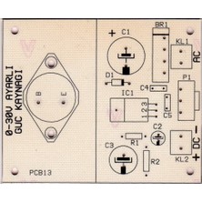 Devre Dünyası 0-30V 1.5A Ayarlı Güç Kaynağı Devresi Ac Giriş Dc Çıkış - Demonte(Montesiz)