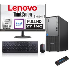 Lenovo Thinkcentre Neo 50T Gen5 Intel Core I7 13700 64GB Ddr5 1tb SSD 27 Inç Monitör Freedos Intel UHD 770 2712UB000LTRF23+ZETTA Flash Bellek