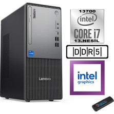 Lenovo Thinkcentre Neo 50T Gen5 Intel Core I7 13700 64GB Ddr5 512GB SSD Freedos Intel UHD 770 12UB000LTRF22+ZETTA Flash Bellek