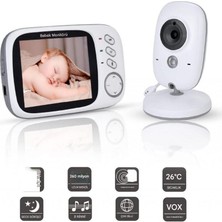 Cepini VB603 Akıllı Bebek Kamerası, Bebek Telsizi, 2.4g Kablosuz, 3.2 Inç Lcd, 2 Yönlü Sesli Konuşma, Gece Görüşlü Gözetim Güvenlik Kamerası, 750MAH Şarj Edilebilir Pil, Sıcaklık Izleme