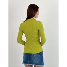 So Sweet Boğazlı Uzun Kollu Long Sleeve Kadın Triko Kazak Women Knitwear