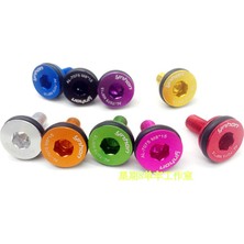 Huoxun Shop C Çelik Cıvata 1 Çift Stili Alüminyum Alaşım Çelik Bisiklet Kare Delikli Alt Menteşe Su Geçirmez Contalı Cıvata M8*15MM (Yurt Dışından)