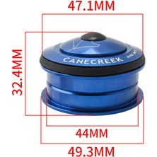 Huoxun Shop C Siyah Stil Bisiklet Peilin Rulmanlı Direksiyon 44MM Alüminyum Kartuş Direksiyon Kasesi Seti 4 Renk Seçeneği Bisiklet Ekipmanı Parçaları Aksesuarları (Yurt Dışından)