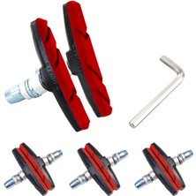 Huoxun Shop C 2 Siyah 1 Takım Stili Uzun Süreli Performans Için Dayanıklı Bisiklet Sessiz Fren Pedalları V Fren Tutucu Pedallar Ayakkabı Blokları Kauçuk Pedalar (Yurt Dışından)
