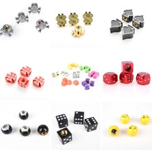 Huoxun Shop C No.6 Tarzı 4 Adet Bisiklet Lastik Valf Kapağı Zar Topu Yıldız Taç Gövde Kapağı Araç Kamyon Bisiklet Atv Tekerlek Jant Bisiklet Aksesuarları (Yurt Dışından)