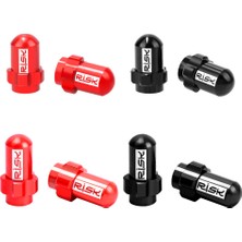 Huoxun Shop C Siyah FV18 Stili 2 Adet Risk Dağ Yol Bisikleti Lastik Valf Kapağı Alüminyum Alaşım Bisiklet Iç Lastik Fv Av Presta Schrader Valf Toz Kapağı (Yurt Dışından)