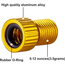 Huoxunshopc Bisiklet Valf Adaptörü Dv Sv Fransızdan Dunlop Otomobil Valf Pompasına Presta'dan Schrader Dönüşüm Başlığı Gaz Nozulu Bisiklet Parçaları (Yurt Dışından)