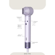 Sinbo Pro Airwrap Compact Uzun Multi-styler Hava Üfleme 5in1 Saç Şekillendirici Bldc Motor Shd-1719 -Mor