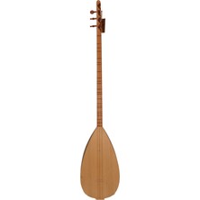 Telli Çalgı Yapım Uzun Sade Model Yaprak Karaağaç Bağlama