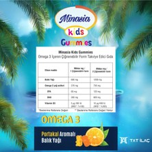 Minasia Kids Omega 3 Gummies Çiğnenebilir Form