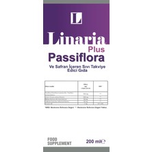 Linaria Plus Passiflora Ve Safran Içeren Sıvı Takviye Edici Gıda