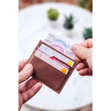 Vanilla Collection Gerçek Hakiki Deri Unisex Kredi Kartlık Cüzdan Portföy Süper Ince Model Slim
