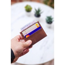 Vanilla Collection Gerçek Hakiki Deri Unisex Kredi Kartlık Cüzdan Portföy Süper Ince Model Slim
