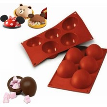 Tekno Trust Silikon Büyük Boy Küre - Yarım Top Çikolata Kek Kalıbı