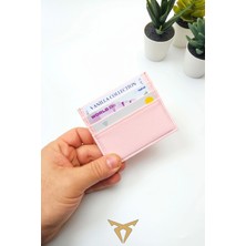 Vanilla Collection Süper Ince Model Deri Kredi Kartılık & Kartvizitlik Kartlık Pudra Pembe