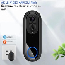 Cepini Kapı Zili, Hd Görüntülü Monitörlü Kameralı Kablosuz Kapı Zili, İki Yönlü Konuşma, Akıllı Wifi Interkom, Ev İçin İki Yönlü Konuşma Uzun Pil Ömrü