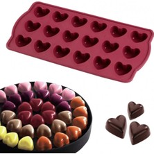 Tekno Trust Platinum Silikon Kalp Çikolata Kalıbı