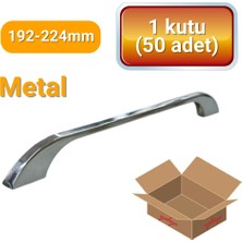 Yahya 50 Adet Ezgi Krom Metal Mobilya Kulbu 192 mm - 224 mm