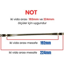 Yahya 50 Adet Ezgi Krom Metal Mobilya Kulbu 192 mm - 224 mm