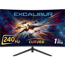 Casper Excalibur M.E315FHD-G 31.5" 240HZ 1ms 300NIT (Hdmı+Display) Curved Freesync + G-Sync Fhd LED Monitör