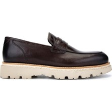 Tamer Tanca Erkek  Deri Kahverengi Casual Ayakkabı 987 136 Erk Ayk SK24-25 Kahve Dr