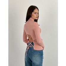 So Sweet Uzun Kollu Long Sleeve Boğazlı Triko Kadın Kazak Women Knitwear