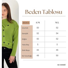 Düğmeli Triko Kadın Kazak Women Knitwear