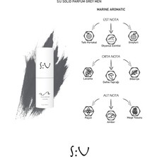S:U Solid Parfum Grey Men 14 gr - Katı Parfüm Gri Erkek