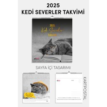 Giftcrea 2025 Yeni Yıl Kedi Severler Takvimi - Masa ve Duvar Tipi, Hayvan Sever Takvimi