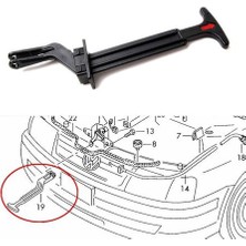 Vw Volkswagen Passat 1997-2000 Kaput Açma Mandalı 3B0823593C