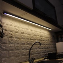 Rultech Dokunmatik 120CM Beyaz Işık Tak Çalıştır LED Işık Mutfak, Dolap, Tezgah Altı, Duvar Dekoratif Gece Lamba