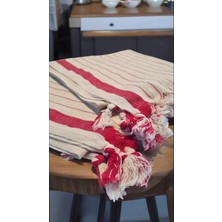 Stonehill 2'li Kırmızı Çizgili Mutfak Kurulama Bezi  Pamuk Kara Tezgah Peşkir 50 x 90  cm