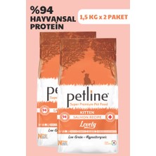 Petline Somonlu Yavru Kedi Maması 3KG ( 2 x 1,5Kg ) - LOVELY