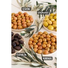 Doğal Ayvalık Çeşidi Kırma Yeşil Zeytin 400 gr Cam Kavanoz