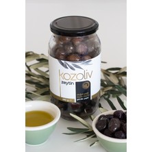 Kozoliv Doğal Gemlik Çeşidi Yağlı Siyah Zeytin 650 gr Cam Kavanoz