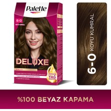 Palette Deluxe Kalıcı Renkler 6-0 Koyu Kumral Saç Boyası