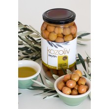 Kozoliv Doğal Ayvalık Çeşidi Çizik Yeşil Zeytin 640 gr Cam Kavanoz