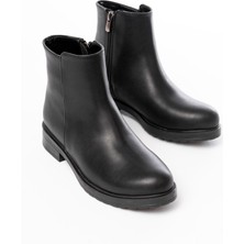 İnfon Ayakkabı Marketi 165-204 Siyah Fermuarlı Günlük Kadın Bot