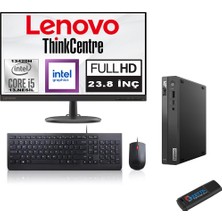 Lenovo Thinkcentre Neo 50Q Gen 4 Intel Core I5-13420H 24GB 1tb SSD 23.8 Inç Monitör Freedos Mini Bilgisayar M12LN006KTRF06 + Zetta Flash Bellek